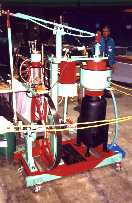 A full sized Stirling, with quarter scale model