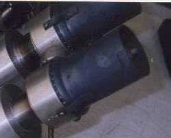 V-4 Stirling engine - close up of burners