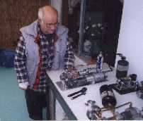 Alphonse Vassallo with marine Stirling engine