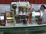 Stirling powered boat, view 3
